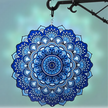 Wisząca Błystka Ozdoba Łapacz Wiatrowa 12” Mandala 3D do Ogrodu Pokoju  (16)