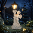 96x Aniołek Solarny Led Figurka Świecznik Dekoracja Posążek do Ogrodu na Grób 49cm (11)