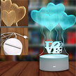 Lampka Nocna Love Serca 3D Illusion do Sypialni dla Dzieci Prezent USB (11)