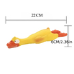 Piszcząca Duża Zabawka Gumowy Kurczak Duży dla Psa Szczeniaka Gryzak 22 cm (9)
