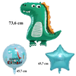Zestaw Balonów Urodzinowych Dinozaur na Urodziny Urodzinowe Przyjęcia 5 szt (5)