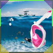 Maska do Nurkowania Pływania Snorkelingu Wody Pełnotwarzowa na Basen L/XL  (16)
