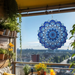 Wisząca Błystka Ozdoba Łapacz Wiatrowa 12” Mandala 3D do Ogrodu Pokoju  (12)