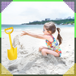 Łopatka Łopata Szpadel do Piasku na Plażę Piaskownice Mocna duża 51 cm  (14)