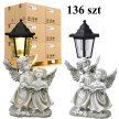 136 x Aniołek Solarny Lampion Znicz Dekoracja na Cmentasz do Ogrodu  (1)