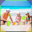 Łopatka Łopata Szpadel do Piasku na Plażę Piaskownice Mocna duża 51 cm (5)