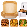 Wkład Air Fryer Papier Wkłady Papierowe do Frytkownicy Beztłuszczowej 20x20cm  100szt.
