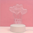 Lampka Nocna Love Serca 3D Illusion do Sypialni dla Dzieci Prezent USB (6)
