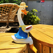 Figurka Figurki Ogrodowe Ozdobne Dekoracja Ogrodowa Para Kaczek 2 szt  (7)