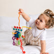 Zabawka Sensoryczna Gryzak Grzechotka Popit dla Niemowląt do Wózka Auta 4w1 (8)