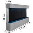 Wisząca Ściana Ścianka Wodna Fontanna Kaskadowa LED RGB Kolory 120x60x13cm (4)