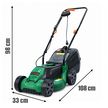 Kosiarka Elektryczna Lekka Mocna do Koszenia Trawy Duży Kosz 30L 1600W 32cm (8)