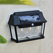 Lampa Solarna Led Potrójna Kinkiet Ogrodowy Elewacyjny z Czujnikiem Ruchu  (10)
