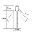 Ponczo Płaszcz Poncho Peleryna Przeciwdeszczowa z Kapturem Ryby Rower Uniwersalne Grube 140g (4)