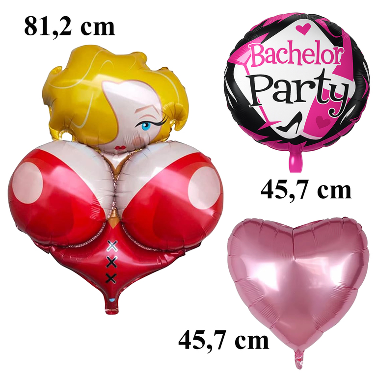 Zestaw Balonów na Wieczór Kawalerski Cycolina Przyjęcia 6 szt (5)