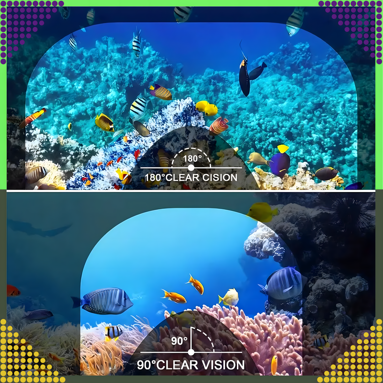 Maska do Nurkowania Pływania Snorkelingu Wody Pełnotwarzowa na Basen L/XL  (12)