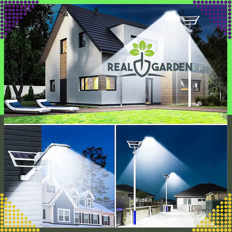 Latarnia Ogrodowa Lampa Solarna na Słup Mocna 300W Panel Uliczna 299 Led (7)