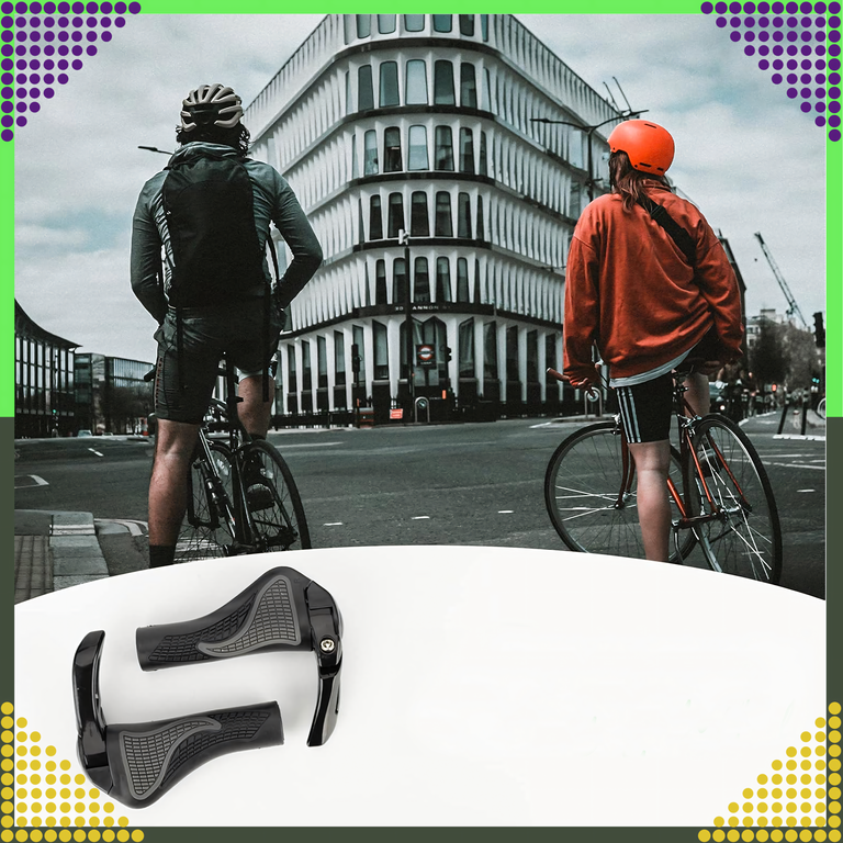 Gripy Chwyty Rowerowe z Rogami Rączki do Roweru Kierownicy Profilowane 2szt (10)