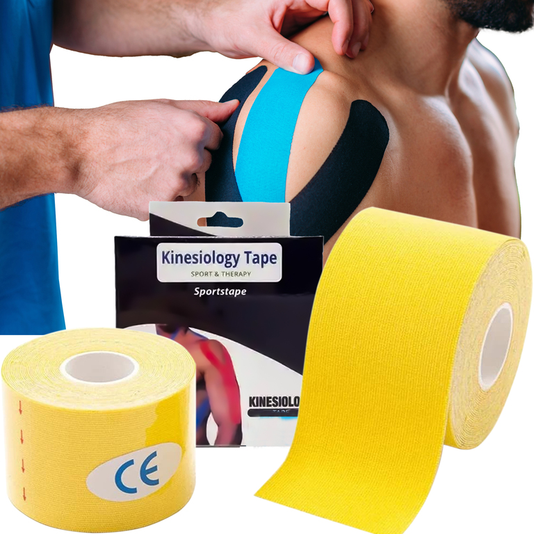 PLASTRY TAPE TEJPY KINESIOTAPING TEJP TAŚMA KINESIO SPORT PRO 5MX5CM  (1)
