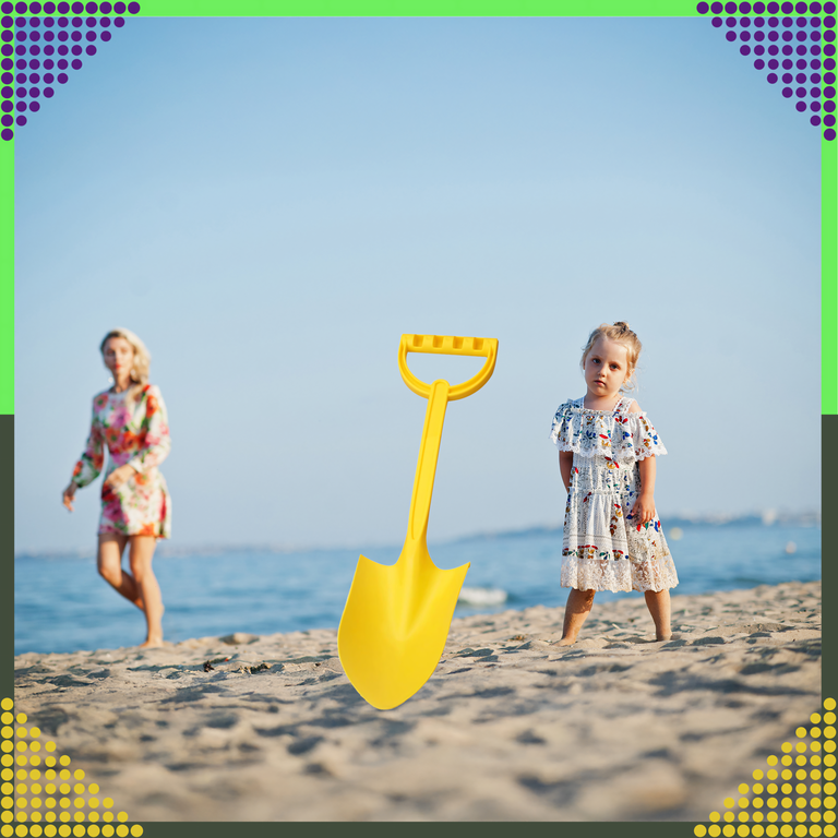 Łopatka Łopata Szpadel do Piasku na Plażę Piaskownice Mocna duża 51 cm  (8)