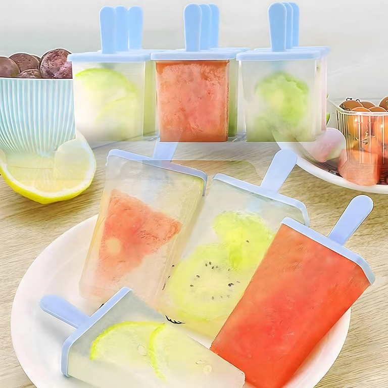 Foremki Forma do Lodów na Patyku Domowe Sorbet Lody Foremka 9 szt (11)