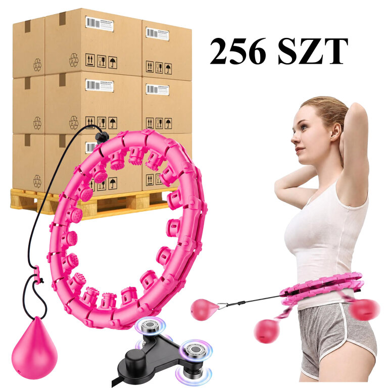 256 x Hula Hop Hulahop z Obciązeniem i Wypustkami Odchudzające Plus Size Składane (1)