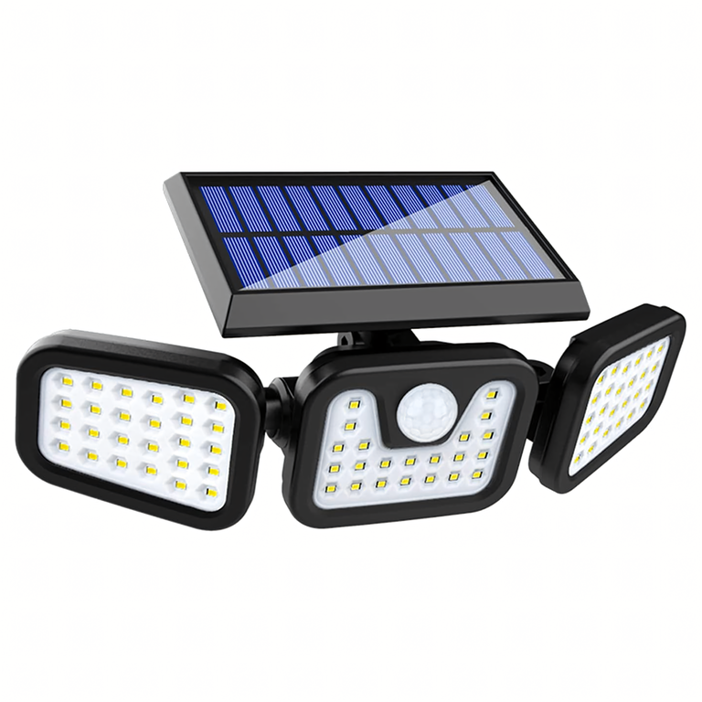 Lampa Solarna 4w1 Zewnętrzna Uliczna Czujnik Ruchu Zmierzchu Mocna 74 Led (2)
