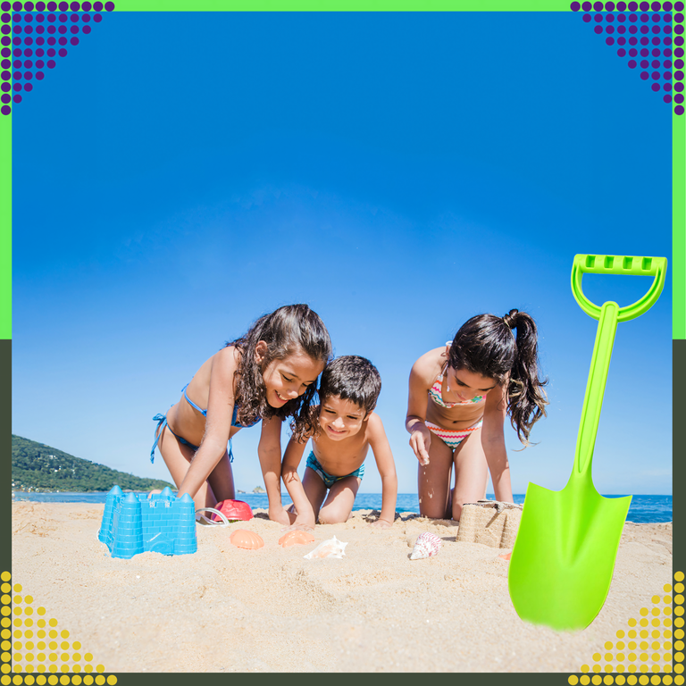 Łopatka Łopata Szpadel do Piasku na Plażę Piaskownice Mocna duża 51 cm (12)
