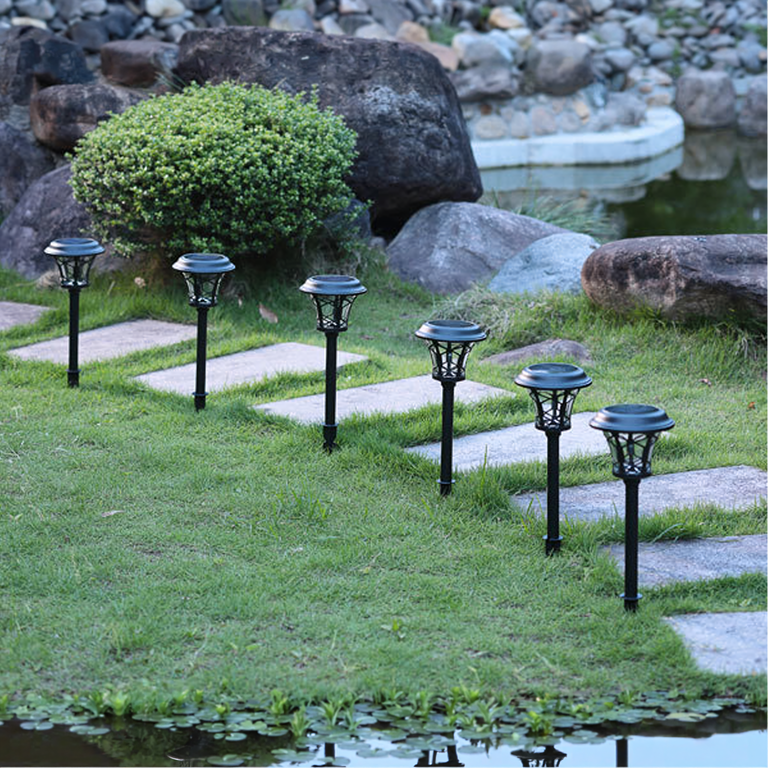 Zestaw Lamp Lampy Ogrodowe Solarne Wbijane Wodoodporne 40cm Zewnętrzne 8szt. (9)