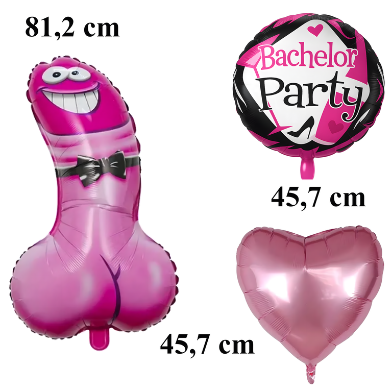 Zestaw Balonów na Wieczór Panieński Zabawne Balony Przyjęcia 6 szt (6)