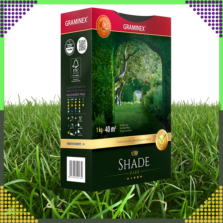 Premium Trawa Nasiona Mieszanka SHADE 1kg 40m Zaciemnione Miejsca do Cienia (7)