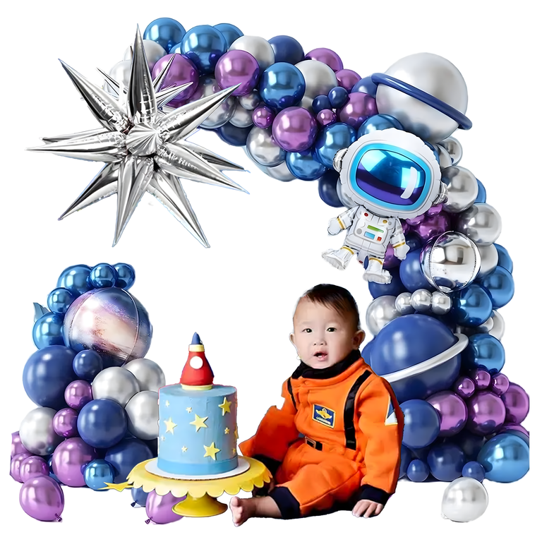 Girlanda Balonowa Zestaw Balonów na Urodziny Astronauta 108 ele (1)