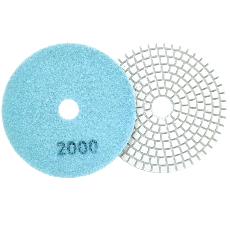 10x Tarcza Diamentowa Polerska 80mm do Szlifowania Gresu Płytek Na Rzep 2000 (4)