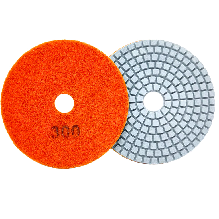 10x Tarcza Diamentowa Polerska 80mm do Szlifowania Gresu Płytek Na Rzep 300 (3)
