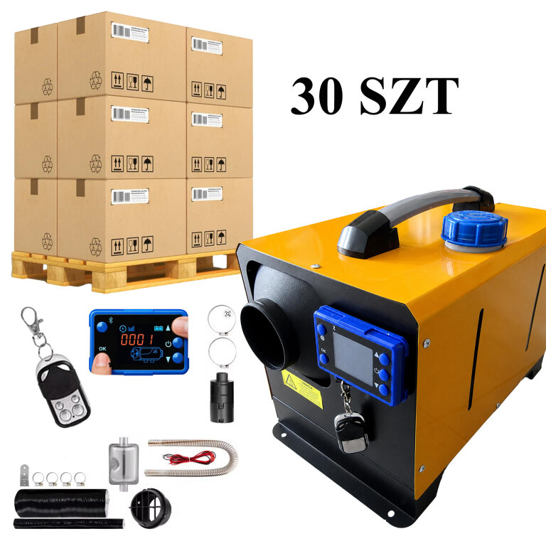 30 x Nagrzewnica Spalinowa Dmuchawa Olejowa Ogrzewanie WEBASTO 8Kw 12/24V bluetooth