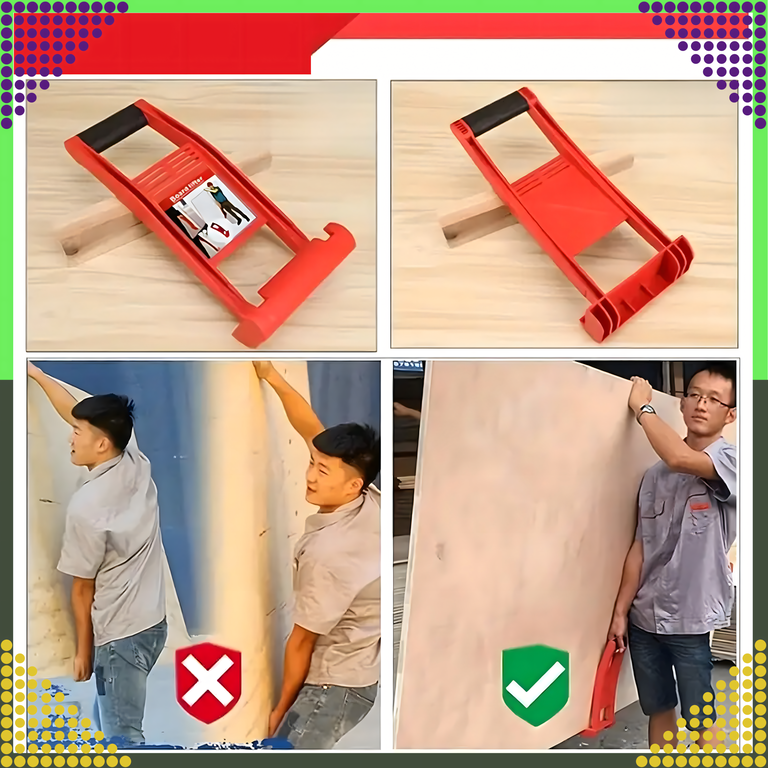 Uchwyt do Noszenia Przenoszenia Transportu Płyt Wiórowych GK G-K Gips 80 kg (11)