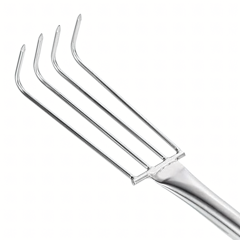 Grabki Ogrodowe Ogrodnicze Metalowe Pazurki do Grabienia Spulchniania 4 Zębne 106 cm (5)
