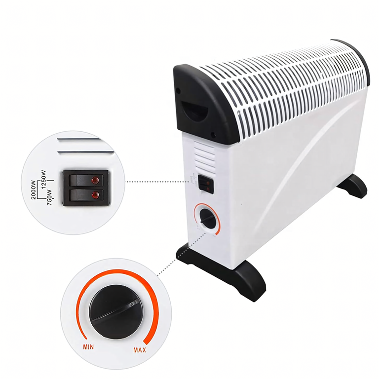 Grzejnik Elektryczny Konwektorowy 2000W Farelka Energoosczędny Termostat (5)