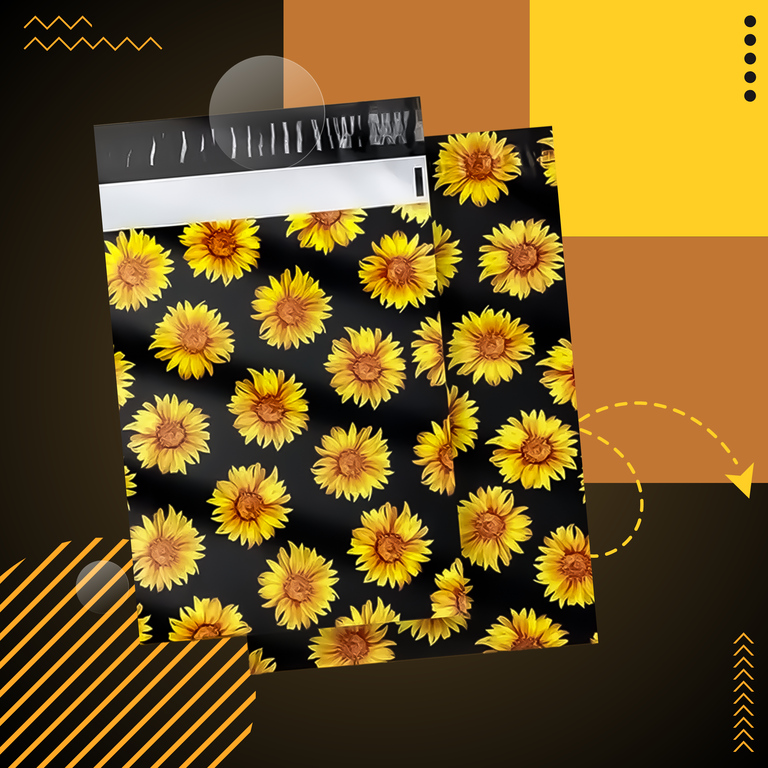 FOLIOPAKI KURIERSKIE MOCNE KOPERTY FOLIOWE 255x370 SŁONECZNIKI 50szt (3)