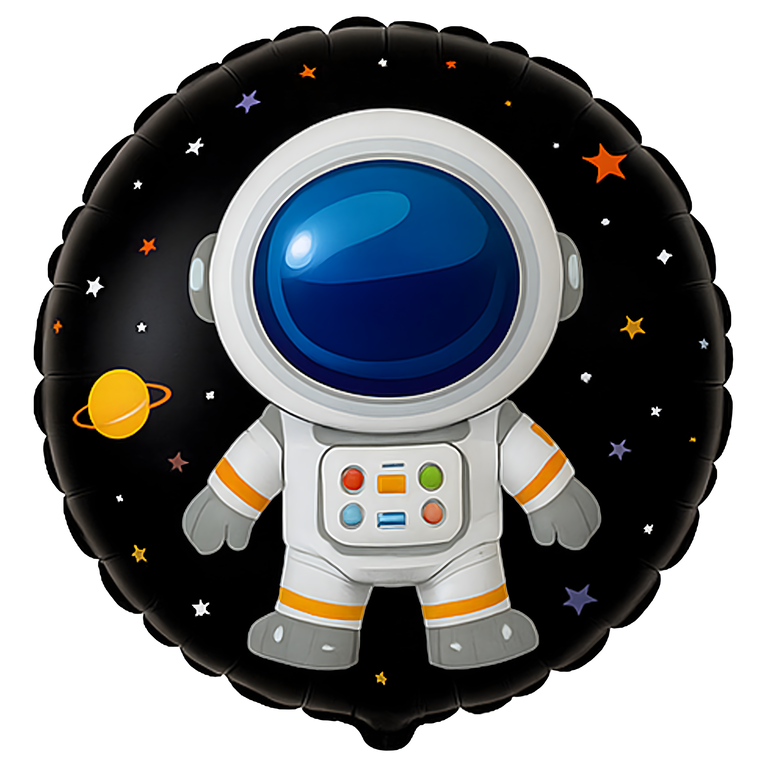 Zestaw Balonów Foliowych na Urodziny Kosmos Astronauta Gwiazdy 5 szt  (5)