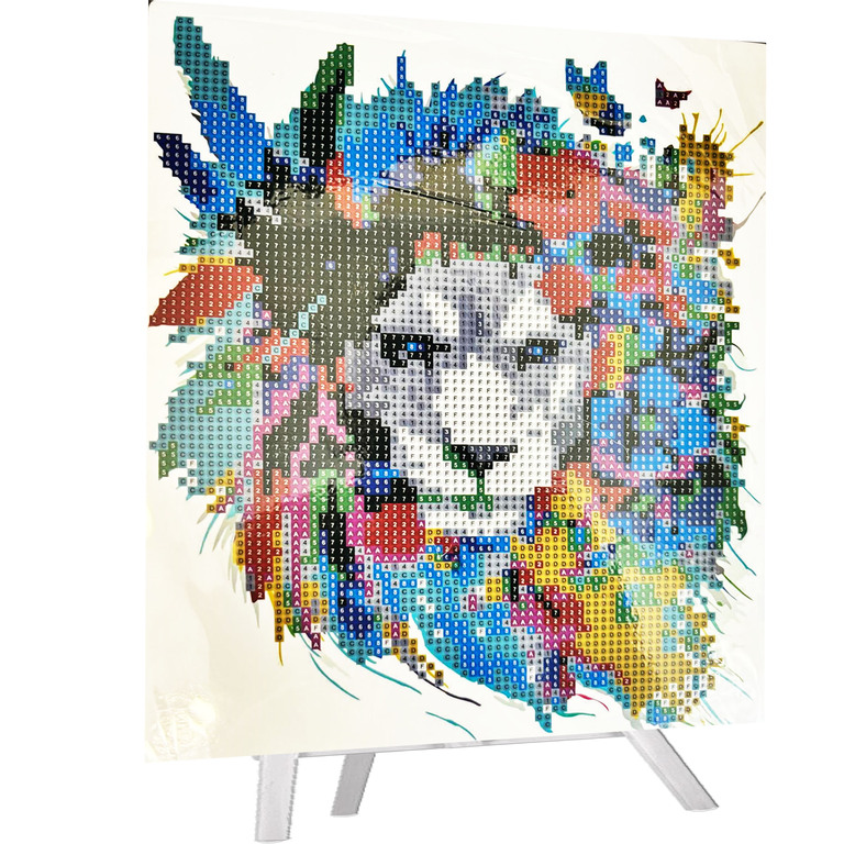 DIAMOND PAINTING HAFT DIAMENTOWY MOZAIKA ZESTAW SZTALUGA 21x25cm DLA DZIECI (2)