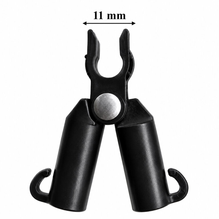 Łącznik Szczytowy Klips Trójnik Zawiasowy do Tyczek Ogrodowych 11mm 4szt  (5)