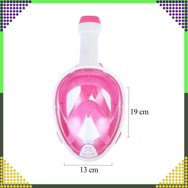 Maska do Nurkowania Pływania Snorkelingu Wody Pełnotwarzowa na Basen L/XL  (7)