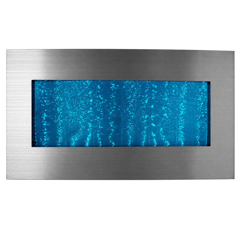 Wisząca Ściana Ścianka Wodna Bąbelkowa Fontanna LED RGB Kolory 95x55x11,5cm (2)