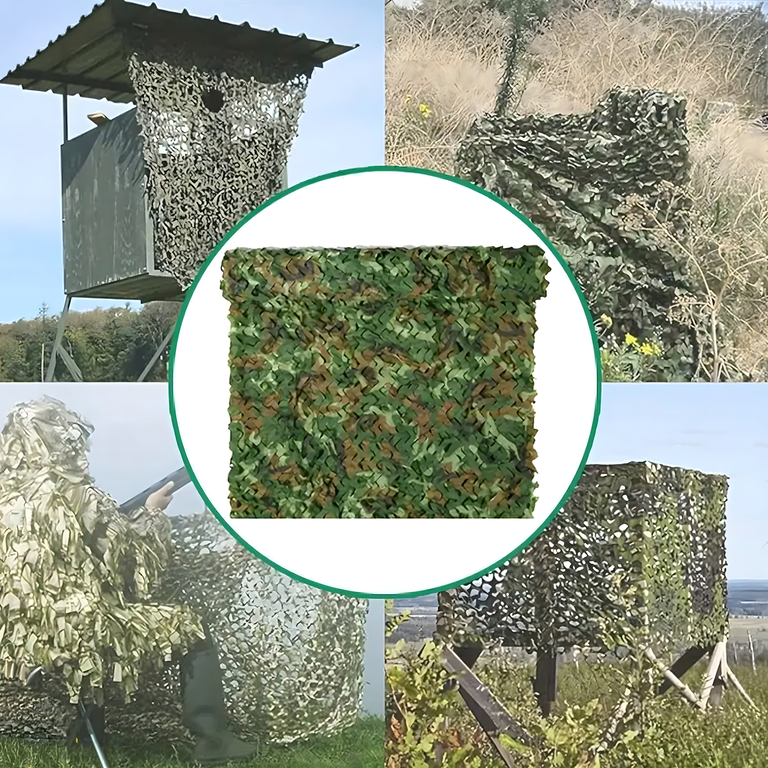 Siatka Maskująca Wojskowa Kamuflaż 2x2m Osłona Balkonowa Cieniująca Moro (7)