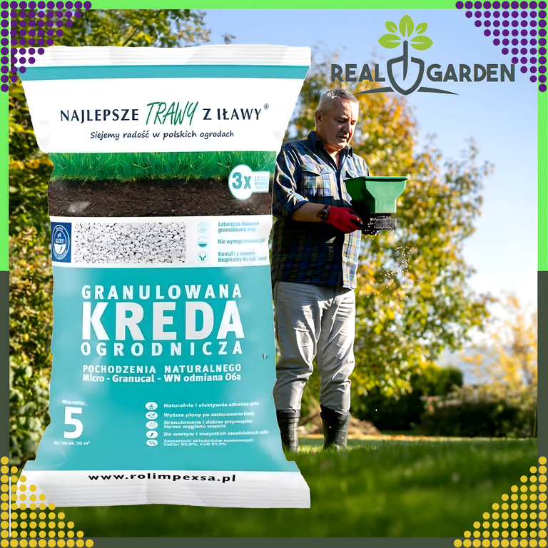 Premium Granulowana Kreda Ogrodniczna do Odkwaszania Gleby 10kg do Roślin  (6)