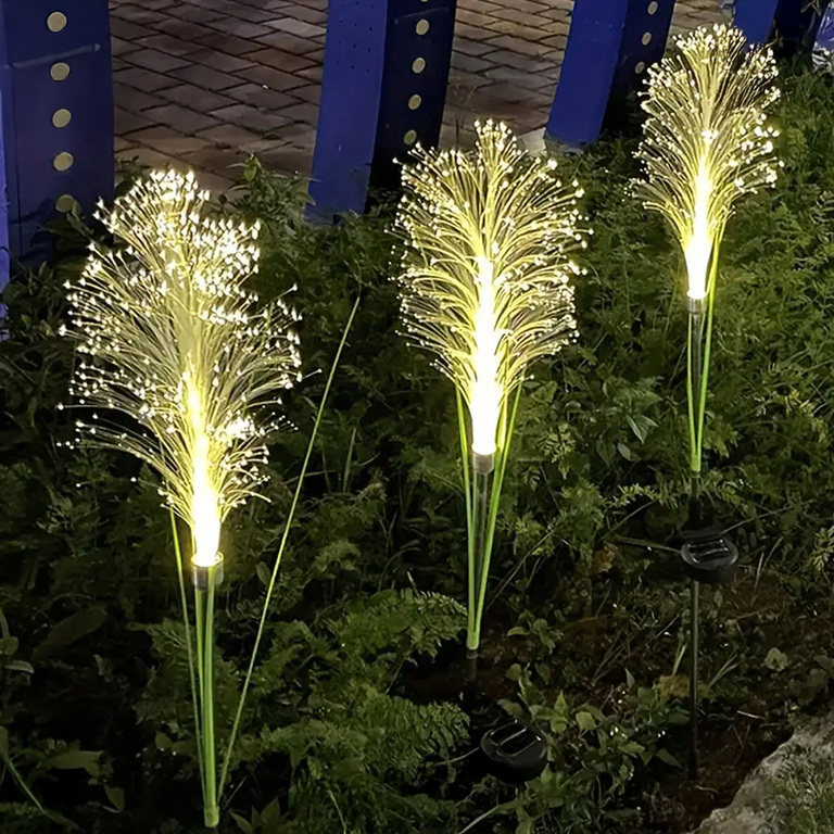 2x Lampa Ogrodowa Solarna Wbijana Trawa Pampasowa Ozdobna Panel Led 85cm (12)