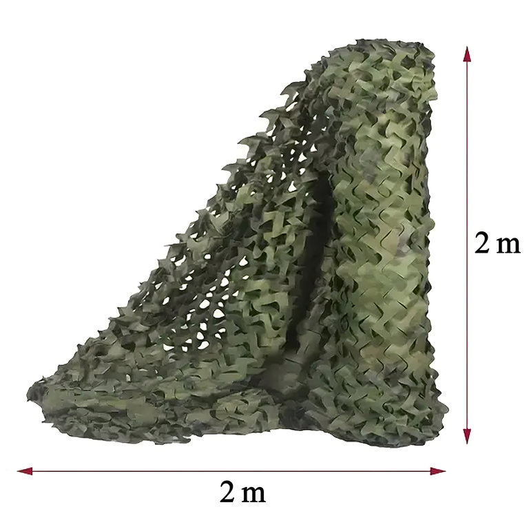 Siatka Maskująca Wojskowa Kamuflaż 2x2m Osłona Balkonowa Cieniująca Moro (6)
