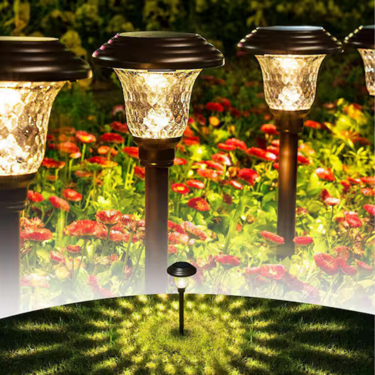 Zestaw Lamp Lampy Ogrodowe Solarne Wbijane Wodoodporne 42cm Zewnętrzne 6szt. (7)