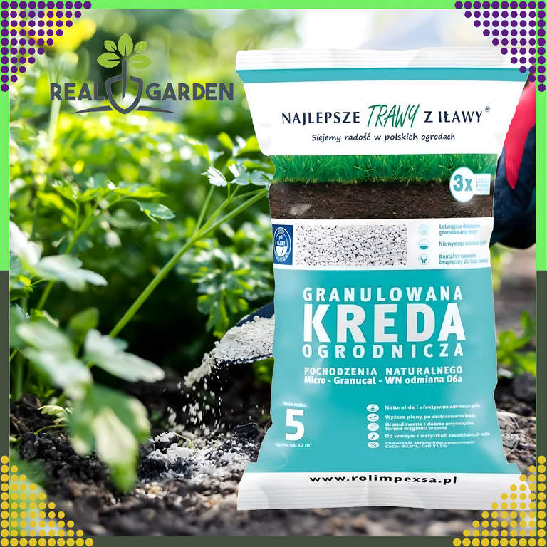 Premium Granulowana Kreda Ogrodniczna do Odkwaszania Gleby 10kg do Roślin  (5)